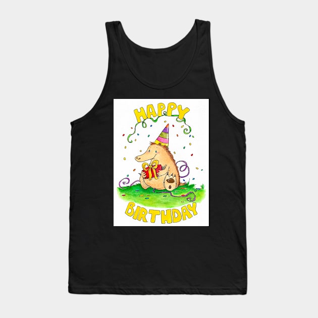 Echidna Birthday card by Nicole Janes Tank Top by nicolejanes